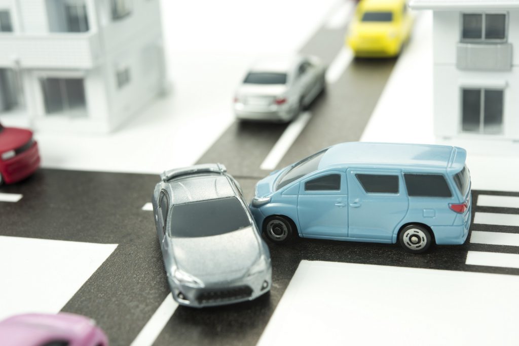 交通事故の模型