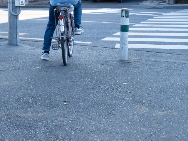 自転車と横断歩道