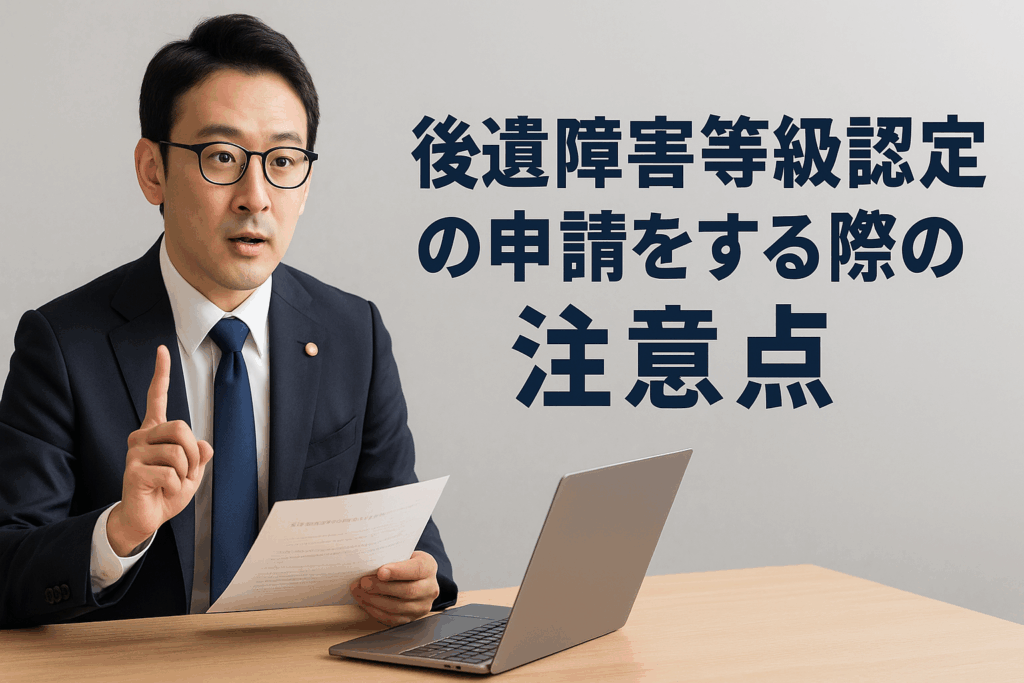 後遺障害認定等級の申請をする際の注意点