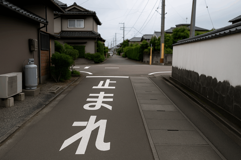 見通しの悪い交差点