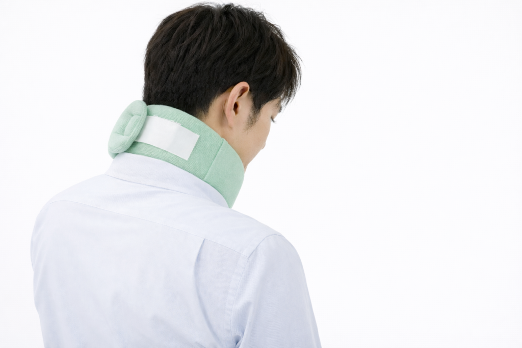 むちうちの男性